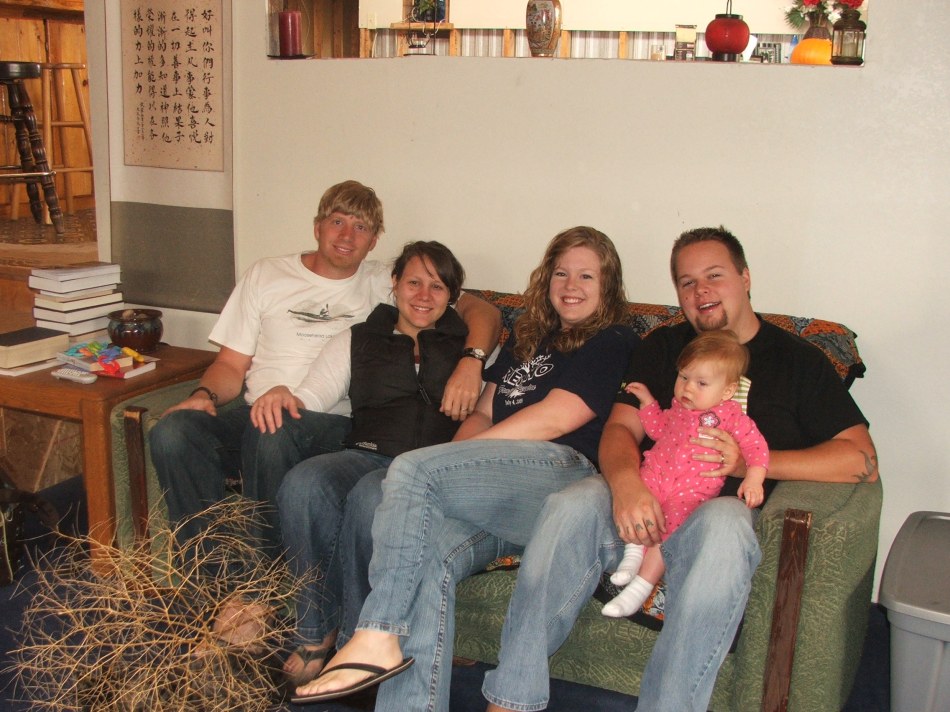 With our friends in Wyoming - Jonathan, Dora & Tumbleweed