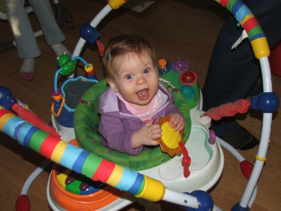 Violet loves the jumper!