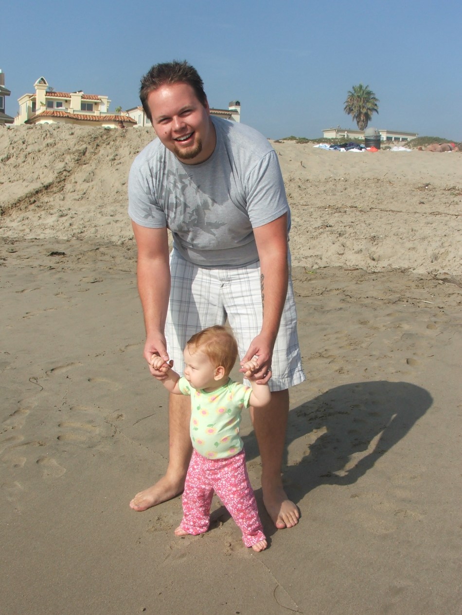 Walking toward the water!