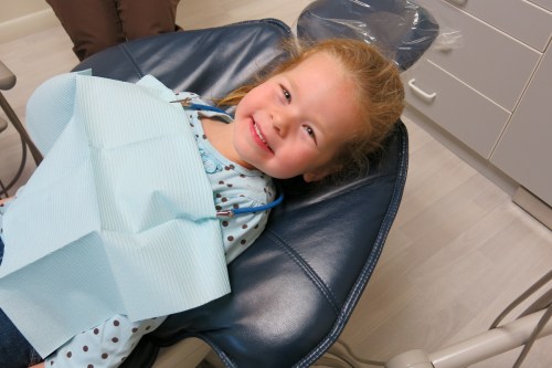 Happy to be at the dentist