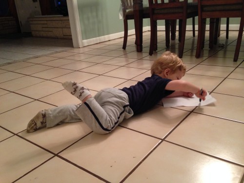 Keith likes to draw this way.